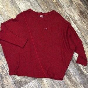 Maurice’s Red Oversized Knit Blouse - L